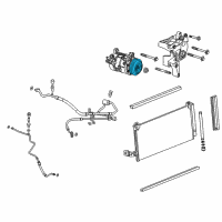 OEM 2016 Chevrolet Silverado 1500 Clutch & Pulley Diagram - 23505629