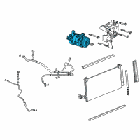 OEM 2018 GMC Sierra 1500 Compressor Diagram - 84317513