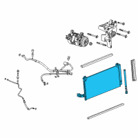 OEM 2017 Chevrolet Silverado 1500 Condenser Diagram - 84243592