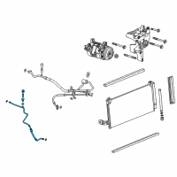 OEM Chevrolet Silverado 1500 Evaporator Tube Diagram - 22998184