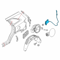 OEM Kia Sorento Opener Assembly-Fuel Filler Diagram - 81590C6000