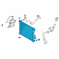 OEM 2019 Toyota Camry Radiator Assembly Diagram - 16400-F0021