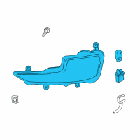 OEM 2015 Chevrolet Volt Signal Lamp Assembly Diagram - 22810493