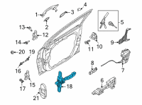 OEM 2021 Kia Sorento Checker Assembly-Front D Diagram - 76980P2000
