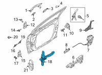 OEM 2022 Kia Sorento Checker Assembly-Front D Diagram - 76980P2000