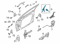 OEM 2021 Kia Sorento Key Sub Set-Door, LH Diagram - 81970P2A00