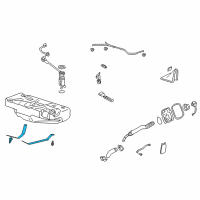 OEM 2005 Cadillac DeVille Strap Asm-Fuel Tank Diagram - 20885540