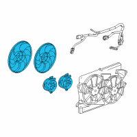 OEM 2018 Buick LaCrosse Fan & Motor Diagram - 84000791