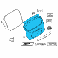 OEM 2019 Nissan Versa Note Door - Back Diagram - KMA00-9MBAB