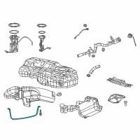 OEM 2017 Jeep Cherokee Strap-Fuel Tank Diagram - 68104838AC