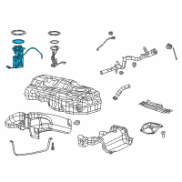 OEM 2013 Dodge Dart Fuel Pump Module/Level Unit Diagram - 68166589AC