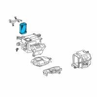 OEM 2001 Toyota Sienna Heater Core Diagram - 87107-08010