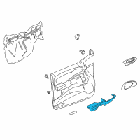 OEM Chevrolet Trailblazer EXT Armrest Asm-Front Side Door *Pewter Diagram - 15055821