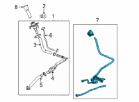 OEM 2022 Cadillac Escalade ESV Vent Control Solenoid Diagram - 84972608