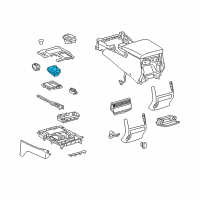 OEM 2021 Lexus LX570 Cover Sub-Assembly, SHIF Diagram - 58808-60470-C0