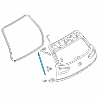 OEM BMW i3s Gas Pressurized Spring, Trunk Lid Diagram - 51-24-7-296-775