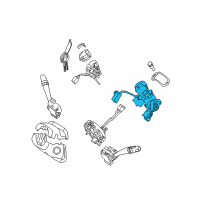 OEM 2007 Kia Rondo Ignition Lock Cylinder Diagram - 819101D010