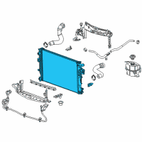 OEM 2019 Chevrolet Malibu Radiator Asm Diagram - 84000794