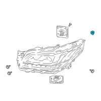 OEM 2020 Lincoln Navigator Headlamp Assembly Retainer Diagram - -W719673-S300