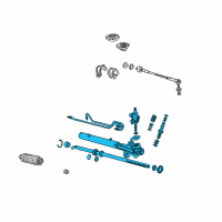 OEM Acura Power Steering Rack, Reman Diagram - 06536-S3V-515RM