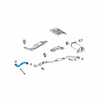 OEM Toyota Matrix Front Pipe Diagram - 17410-0D450