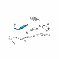 OEM 2009 Toyota Matrix Heat Shield Diagram - 58151-02170