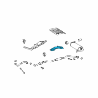 OEM 2012 Toyota Matrix Heat Shield Diagram - 58153-02160