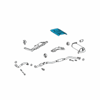 OEM 2013 Toyota Matrix Heat Shield Diagram - 58327-02170