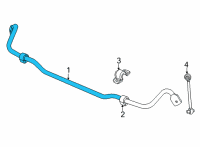 OEM Acura TLX Stabilizer, Rear Diagram - 52300-TGV-A02