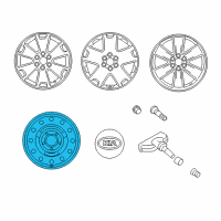 OEM Kia Borrego Wheel Assembly-Steel Diagram - 529102J950