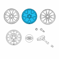OEM Kia Borrego Wheel Assembly-Aluminum Diagram - 529102J250