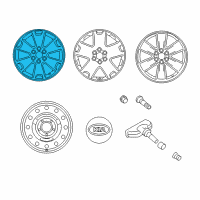 OEM Kia Borrego Wheel Assembly-Aluminum Diagram - 529102J150