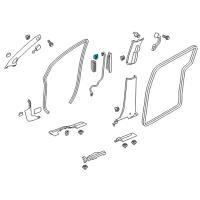 OEM Honda Odyssey Switch Assy., R. Sliding Door Diagram - 35345-THR-A01