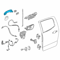 OEM 2017 GMC Sierra 3500 HD Handle, Outside Diagram - 84711849