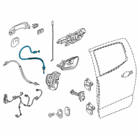 OEM 2019 Chevrolet Colorado Control Cable Diagram - 23226815