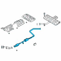 OEM 2019 Hyundai Veloster Center Muffler Complete Diagram - 28600-J3500