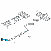 OEM 2021 Hyundai Veloster Front Muffler Assembly Diagram - 28610-J3500
