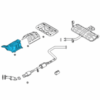 OEM 2020 Hyundai Veloster N Protector-Heat Front Diagram - 28791-K9100