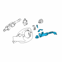 OEM Nissan Rogue Lock Steering Diagram - D8700-4BA1A