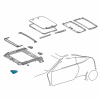 OEM 2022 Lexus RC F Gear Assembly, Sliding Roof Diagram - 63260-24051