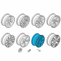 OEM 2017 BMW 740i xDrive Light Alloy Rim Ferricgrey Diagram - 36-11-6-863-111