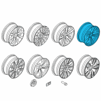 OEM 2018 BMW 740i Light Alloy Rim Ferricgrey Diagram - 36-11-7-850-579