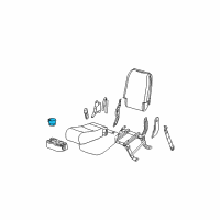 OEM 2002 Chevrolet Avalanche 2500 Liner, Driver Seat Cup Holder Diagram - 88979020