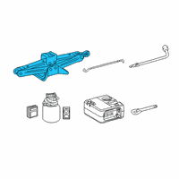 OEM 2021 Toyota Corolla Jack Assembly Diagram - 09111-02130