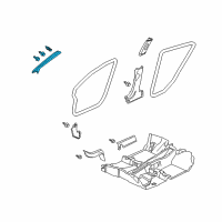 OEM 2012 Honda Insight Garnish Assy., R. FR. Pillar *NH686L* (WARM GRAY) Diagram - 84101-TM8-A02ZA