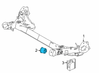OEM 2015 Toyota Prius V Axle Beam Bushing Diagram - 48725-47060