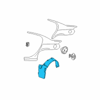 OEM 2005 Dodge Neon Shield-WHEELHOUSE Diagram - 5008071AC