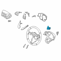 OEM 2021 Hyundai Veloster Paddle Shift Switch Assembly, Left Diagram - 96770-J9001-TSK