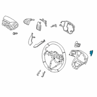 OEM 2021 Hyundai Veloster Paddle Shift Switch Assembly, Right Diagram - 96780-J9001-TSK