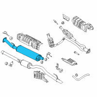 OEM 2019 Ford Transit-350 HD Muffler & Pipe Diagram - CK4Z-5230-E